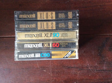 5x MC / TAPE / Kassette [ Maxell XLII S 90 C90 60] Vintage 90er Compact Cassette