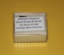 Braun  PS 500 qualitäts Plattenspieler-Nadel Shure Ersatz M 95 ED, neu !