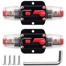 Leistungsschalter, Inline-Sicherung, Rücksetzbare Sicherung 2 Stück