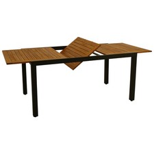Gartentisch Ausziehtisch Alutisch Esstisch MILOS 150/200x90cm Alu Holz 2. WAHL