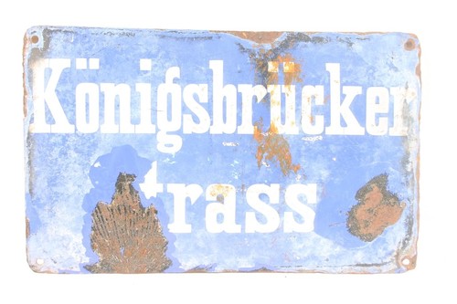 Altes schild königsbrücker - altes,