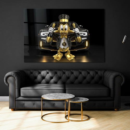Wandbild luxus dagobert figur - luxus,