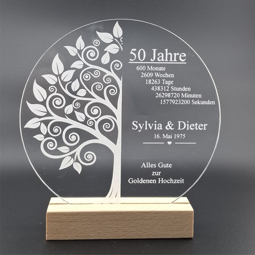 Acryl aufsteller goldene - acryl,