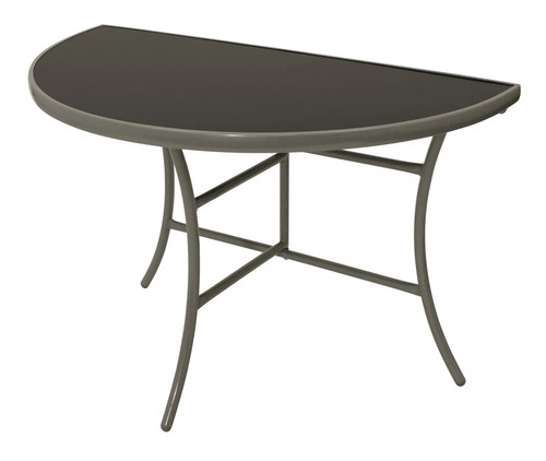 Wandtisch halbrund schwarz