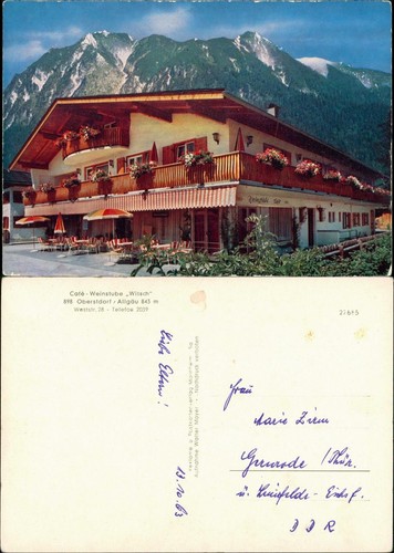 Ansichtskarte oberstdorf - ansichtskarte,