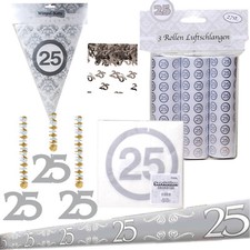 Deko silberhochzeit silberne - deko,