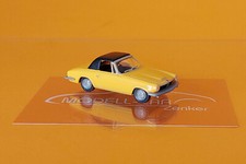 Wiking 018748 BMW 1600 GT Cabrio - gelb 1:87 NEU Modellauto