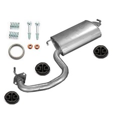 Endschalldämpfer Auspuff+Anbausatz für Toyota Avensis T25 2.0 , 2.0 WT-i NEU