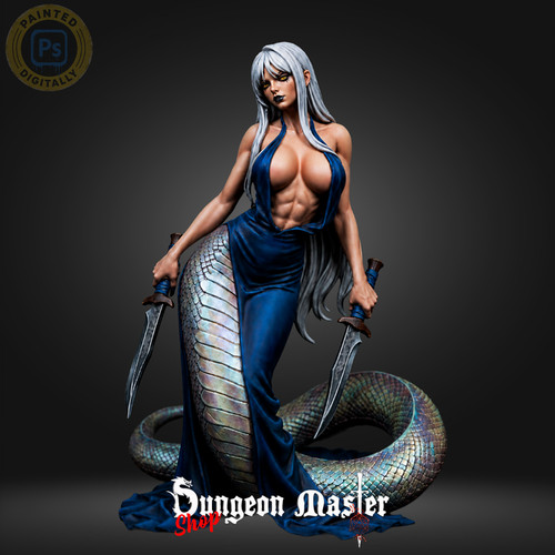 Naga lady miniatur dnd - lady,