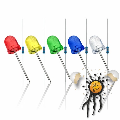 10mm led widerstand 3v 5v - 10mm,