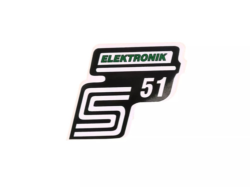 Schriftzug s51 elektronik - schriftzug,
