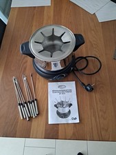Fondueset Komplettset - Heizplatte, Topf, Gabeln/Spieße