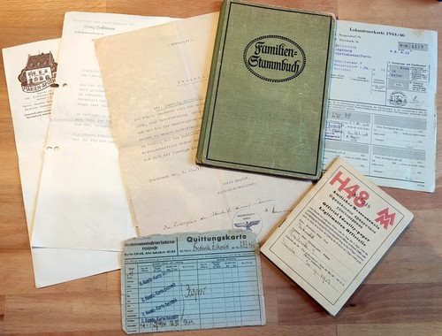 Altes familien stammbuch von - familien-stammbuch,