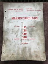 Massey Ferguson Ersatzteilliste Schlepper MF 133 135 140 140 Super 1972