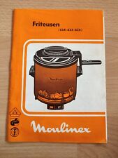 Gebrauchsanweisung Friteusen Moulinex Vintage Top Zustand ❗❗