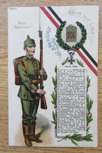 Alte regiments postkarte - regiments,