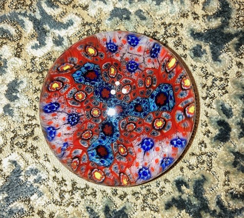 Murano paperweight daisy canes - murano,