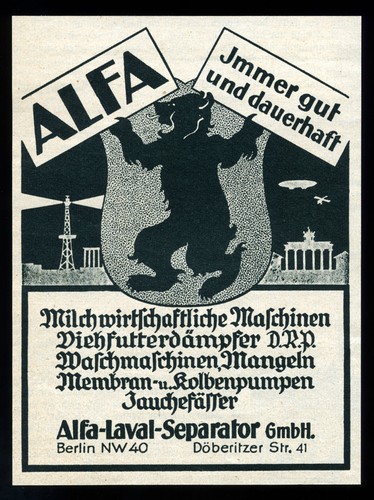 Alte werbung 1937 - alte,
