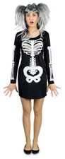 Skelett Kostüm Damen Gothic