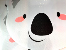 Koala Platzdeckchen süße Bastelunterlage Malunterlage grau schwarz rosa PLA105