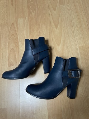 Damen stiefelette blau - damen, stiefelette,
