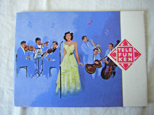 altes orig. Telefunken Radio Prospekt - 8 verschiedene Modelle - Röhrenradio 