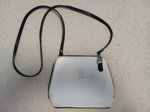 Handtasche weiß echtleder aus - weiß,