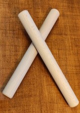 LH Drums Claves, 2 Klangstäbe aus Buche, Länge 17,5 cm, Ø 18,5mm