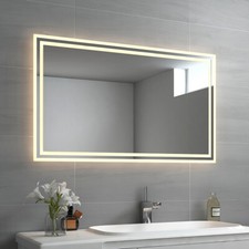 EMKE Wandspiegel Badspiegel LED mit Beleuchtung Lichtspiegel 60x80/100x60/120x60