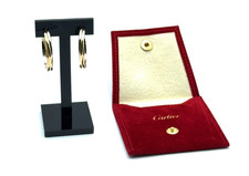 Cartier Trinity Creolen/Ohrringe aus 18K Weiß-,Gelb-und Roségold +Cartier Beutel