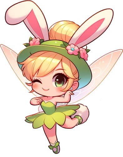 Bunte ostern tinkerbell - bunte, fee