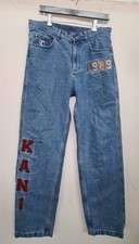 KARL KANI Patched Baggy Five Jeans Relaxed Fit Herren vintage indigo Größe M