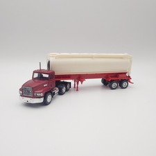 Herpa Promotex 1:87 Mack Silo Sattelzug USA Neutral Rot Weiß in OVP