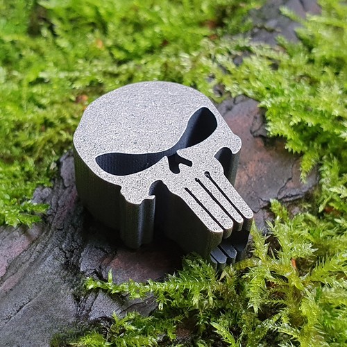 Titan skull bead titanium - titan,
