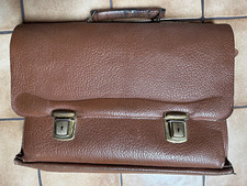 Dachbodenfund Nostalgie Leder Aktentasche Ledertasche Retro Schultasche Vintage