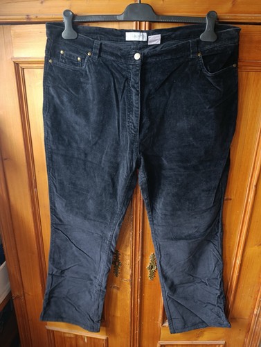 014 damen samt hose - |, schwarz