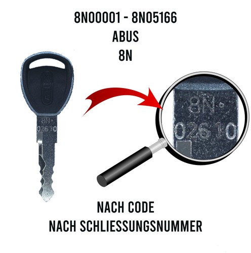 Schlüssel 8n00001 8n05166 - 8n00001,