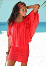 “Retourenware" Carmen Kleid Strandkleid Beach time Gr. 44/46 koralle 107010 Neu