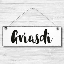 Deko Tür Wand Schild Holz