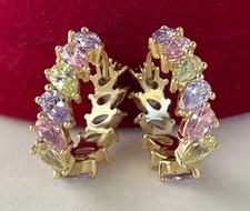 Luxus Ohrringe Creole Zirkonia