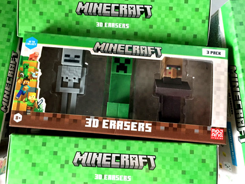 Minecraft erasers - minecraft, d