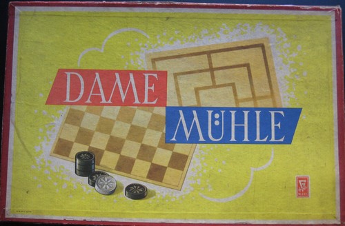 Altes dame mühle spiel gräfe - dame,