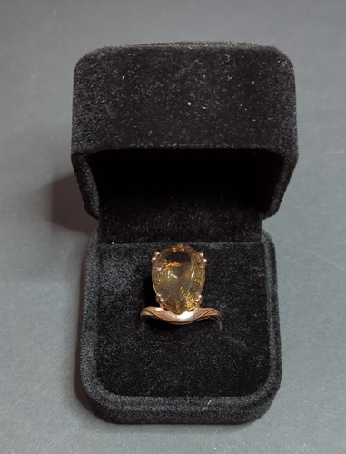 Vintage 375 gold rauchquarz - 375,