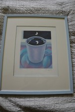 Lithographie John Suchy Moonlight in your Coffee handsigniert