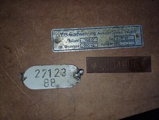 Trabant 500  P50 Typenschild Und Nummer Sammler Original 