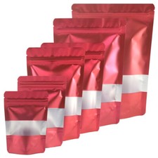 Matte Red Food Safe Pouches