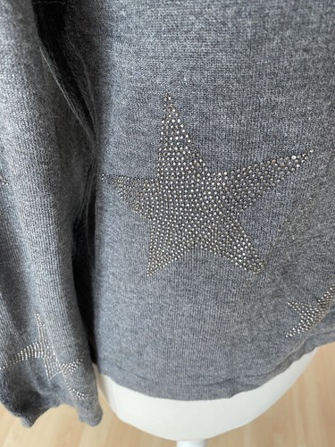 Strickjacke grau mit - strickjacke,