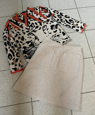 Marc Cain Rock 100 % Wolle aufgesetzte Taschen N3 (38) NP 199 knitted in Germany