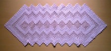 Tischläufer  Hardanger Stickerei altrose 86x34cm