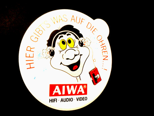 Aufkleber sticker aiwa - sticker, +